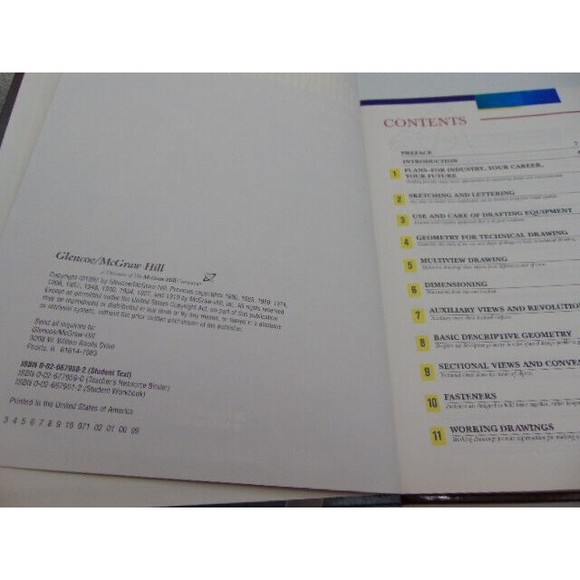Mechanical Drawing Cad-Communications 12th Edition Text Book McGraw-Hill 1997 - Picture 8 of 16